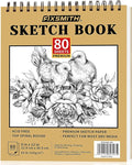 FIXSMITH 9"X12" Sketch Book | 80 Sheets Sketchbook | Top Spiral Bound Artist by FIXSMITH