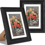 Vittanly 5x7 Picture Frames Set of 2, Ornate Vintage Photo Frame by Vittanly