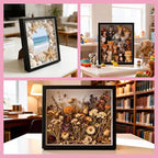 VOKOY 2 Pack 8" x 10" Shadow Box Frame, Wooden Black Hollow Photo Frame - Image 7