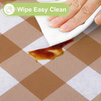 Smiry Plastic Table Cloth, Waterproof Vinyl Tablecloth - Image 3