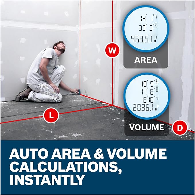 BOSCH GLM165-40 Blaze™ Pro 165 Ft. Laser Measure, Distance Measuring Laser - Image 8