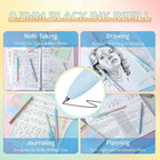 UIXJODO 12 Pcs Gel Pens 0.5mm Quick Dry Black Ink Pens Fine Point Smooth - Image 4