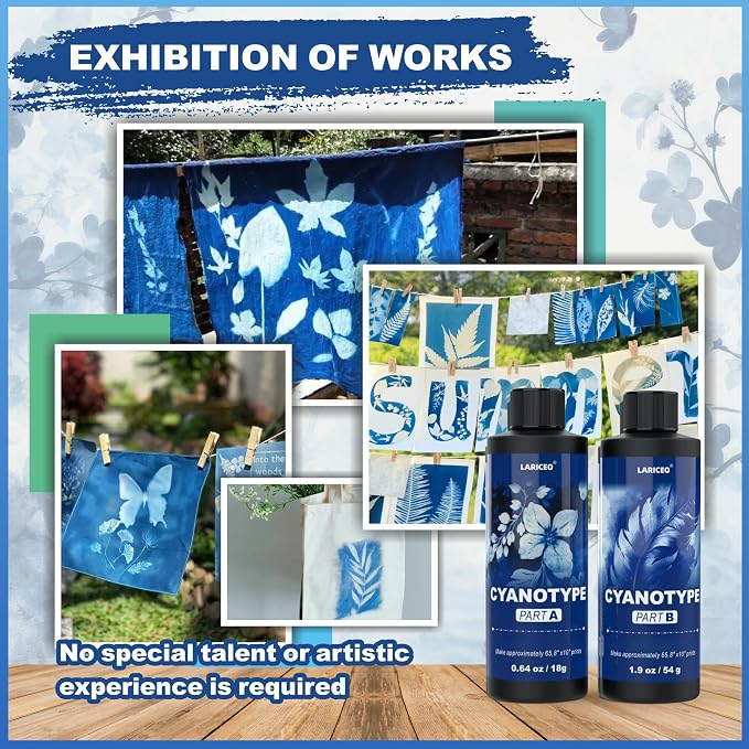 Cyanotype Solution Kit with 7 Tools, Cyanotype Chemicals Sensitizer Set - Image 6