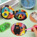 EWJRNSF 6 PCS Bruin Diamond Art Coasters DIY Kit - Image 4
