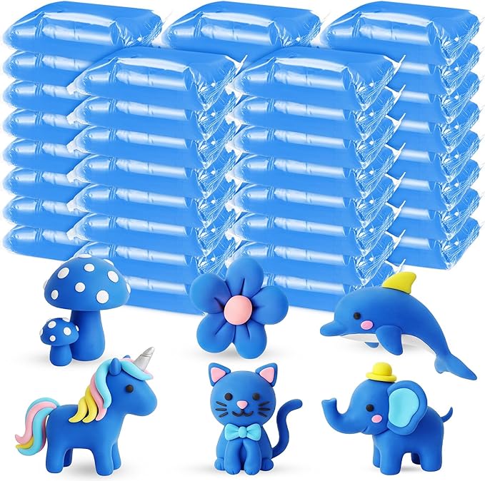 VioraWhite 40 Pcs 21oz Air Dry Clay Bulk Modeling Ultra Lightweight Foam by VioraWhite