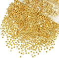 qiipii 7500PCS 2mm Small Shiny Gold Round Half Round Pearls by qiipii