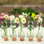 Yungyan 50 Pieces Small Mini Glass Bottles Jars - Image 4