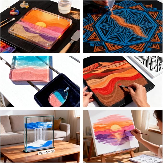 Emineyo Colored Sand, Craft Sand, Premium Fine Grained Color Sand - Image 8
