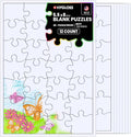 Hygloss 12 Blank Jigsaw Puzzles – 5.5 x 8 Inch, 28 Pieces Each – DYI Party by HyglossProductsInc