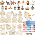 Cinnvoice 60 Pcs Wood Christmas Crafts by Cinnvoice