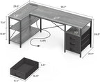 Huuger L Shaped Office Desk - Image 3