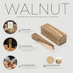 BeaverCraft Walnut Wood for Carving BW10 pcs Wooden Blocks for Whittling and - Image 2