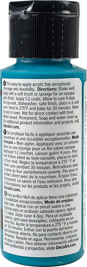 Deco Art GLASS PAINT 2OZ TURQUOISE, us:one size - Image 2