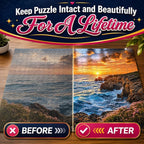 Jigsaw Puzzle Glue Clear, with Two Applicators, Easily Preserves Finished - Image 3