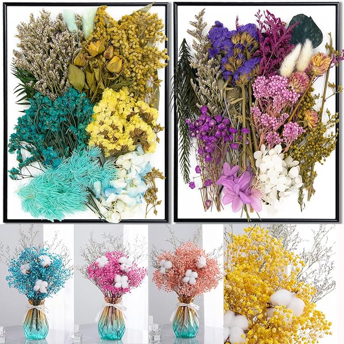 Vignee Real Dried Pressed Leaf Flowers-Multiple Colorful Pressed Flowers Daisies - Image 7
