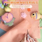 XSEINO 13 Rolls Pink Orange Felt Fabric, Fit - Image 4