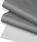 Grey Faux Leather Fabric 118"×55" Smooth Grain Upholstery Vinyl by JERLITU
