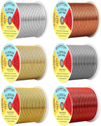 Mandala Crafts 10 GA Gray Copper Red Assorted Anodized Aluminum Craft Wire | by MandalaCrafts