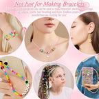 PAXCOO 2435PCS Bracelet Making Kit Including All Kinds of Beads - Image 5