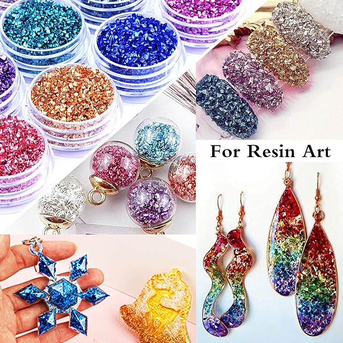 48 Box Crushed Glass Craft Glitter Fine - Image 7