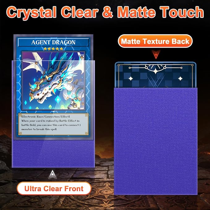 600PCS Card Sleeves for Collectable Gaming Cards, Matte Card Protectors Sleeves - Image 5