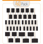 Bates- Foam Paint Brushes, 40 Pack Wooden Handle | Sponge Brushes - Image 2