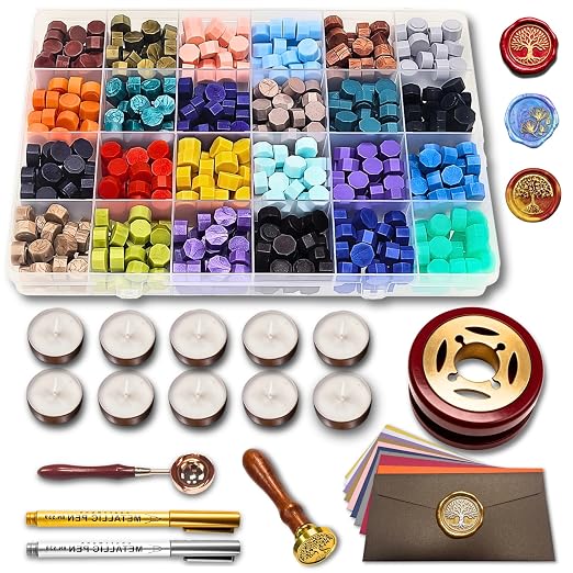 xxxHOLIC Wax Seal Kit, 624 Beads, 24 Colors | Crack-resistant, smokeless wax by xxxHOLIC