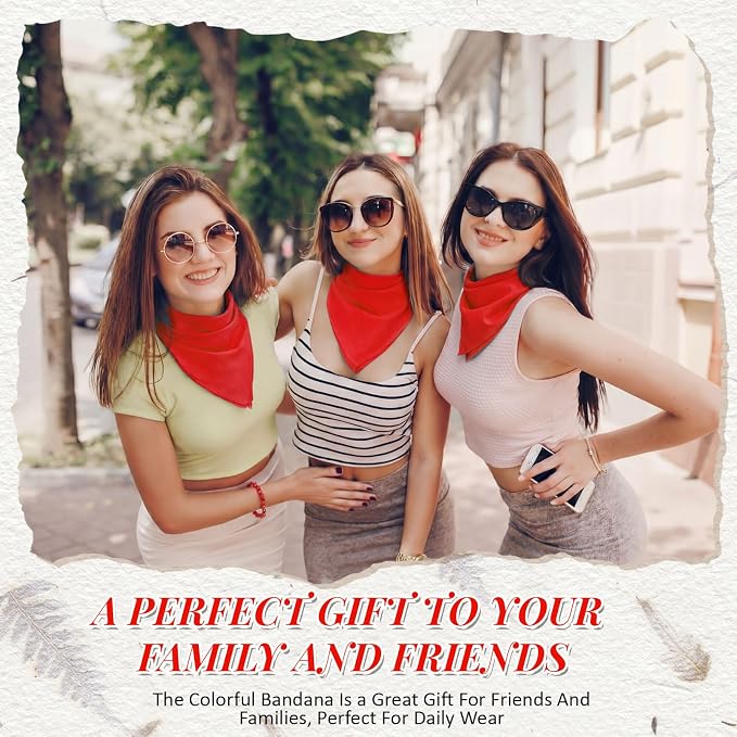 Suhine 100% Cotton Solid Bandanas Blank Bandanas Multifunctional Headband Scarf - Image 5