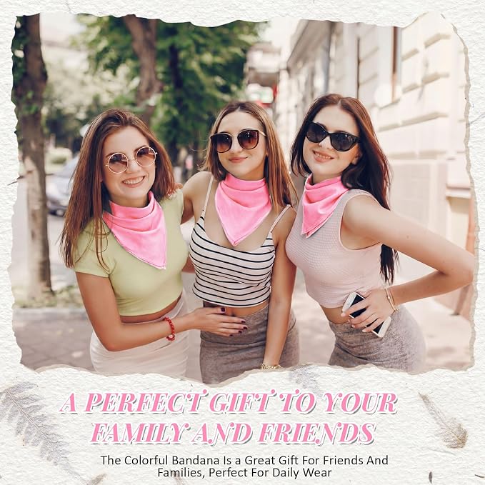 Suhine 100% Cotton Solid Bandanas Blank Bandanas Multifunctional Headband Scarf - Image 3