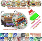 Axquilon 8 Pcs Books Diamond Art Coasters Kit - Image 2