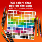 ARTISTRO Acrylic Glass Markers for Wine Glasses and Drinkware, Vibrant Dual Tip - Image 3