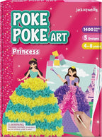 jackinthebox Poke Poke Art – Princess Theme, Mess-Free Fabric Art and Craft by JackInTheBox