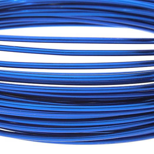 The Beadsmith Anodized Aluminum Wire – 12 Gauge – 39 feet – Blue Color – - Image 3