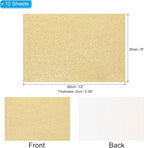 PATIKIL Light Gold Shiny EVA Glitter Foam Sheet 11 x 8 Inch 2mm Thick - Image 2