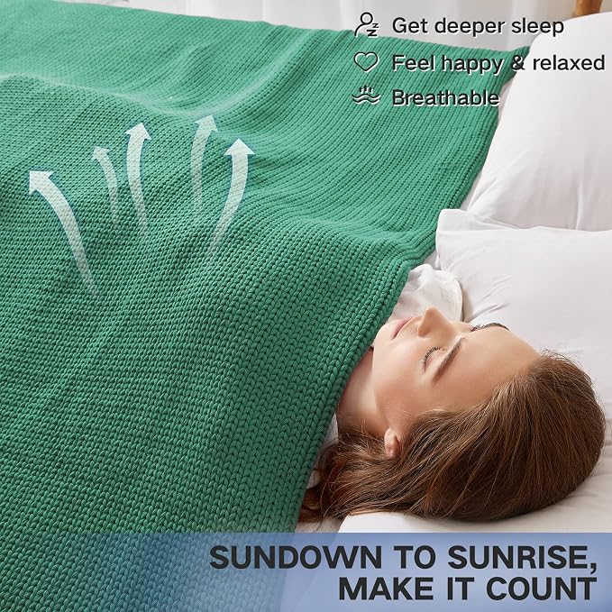 Guohaoi Knitted Weighted Blanket - Image 2