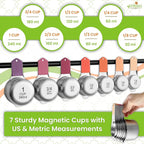 Spring Chef 15 Magnetic Measuring Cups & Spoons, Desert Sunset | Nesting - Image 7