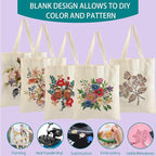 60-Pack Sublimation Blanks Tote Bags, Off-White Canvas Bags - Image 4