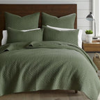 Levtex Home Cross Stitch Reversible Full/Queen Quilt Set and 2 Pillow Shams - Image 3