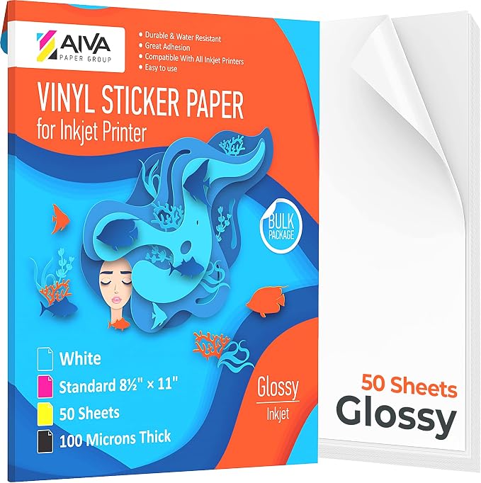 Printable Vinyl Sticker Paper by AIVA