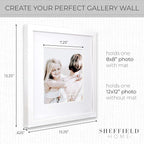Sheffield Home 9 Piece Gallery Wall Frame Set, 12x12 Inch - Image 3