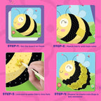jackinthebox Poke Poke Art – Bugs Theme, Mess-Free Fabric Art and Craft - Image 5
