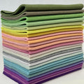 24 Rolls 8"x18" 1.4mm Thick Soft Felt Fabric Sheet 24 Assorted Soft Pastel by MITINU