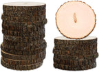 Wilson 20 Pack Basswood Round Rustic Wood Slice, Sanded Side, 9-12" Diameter by Wilson