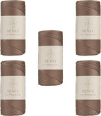 5 Skeins of Sensy Premium 2mm 251 Yards Polyester Rope 100% Polypropylene Cord by SSENSY