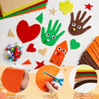 42Pcs Fall Felt Fabric Sheets 8 x 12 Inch Autumn Yellow Orange Assorted Soft - Image 3