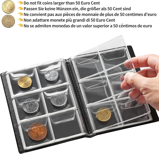 Uncle Paul Red Coin Album Coin Holder Coin Collection Book - Image 5