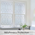 Windimiley Window Privacy Film Stained Glass Static Clings, Bathroom Frosted - Image 2
