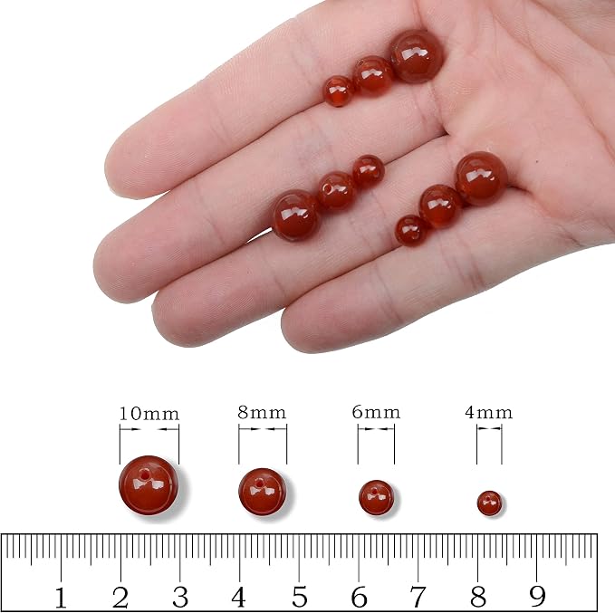 AD Beads Natural Gemstone Round Loose Beads 15" - Image 5