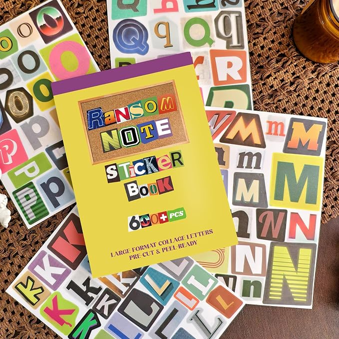 Retro Alphabet Letter Stickers Book - Image 6