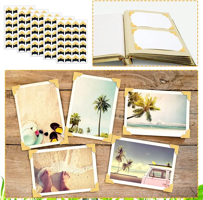 Pajean 720 Pieces Photo Corners Self Adhesive Photo Corners - Image 4